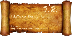 Tüske Renáta névjegykártya
