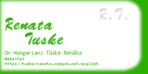 renata tuske business card